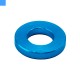 M6 Aluminium Alloy 2mm Thick Flat Washers - Electric Blue