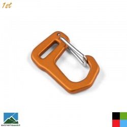 Mini Wiregate Hooked Carabiner with 10mm Webbing Slot (31mm, 2.8g)