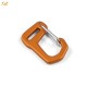 Mini Wiregate Hooked Carabiner (Orange)