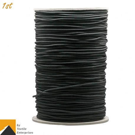 Polyester 2mm Elastic Cord (Black)