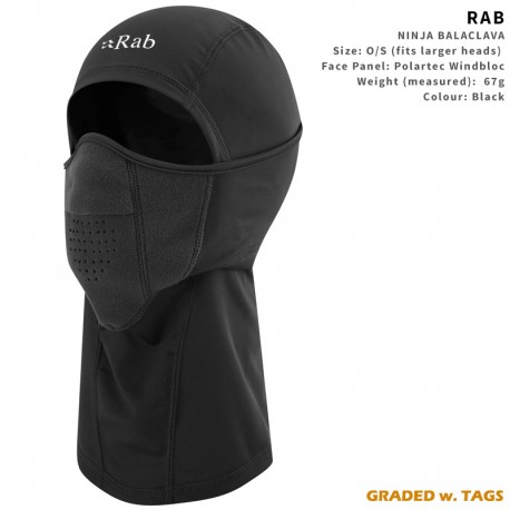 Rab Ninja Balaclava (OS, Black)